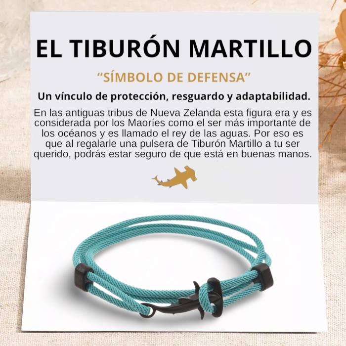 PULSERA TIBURÓN MARTILLO "TURQUOISE"