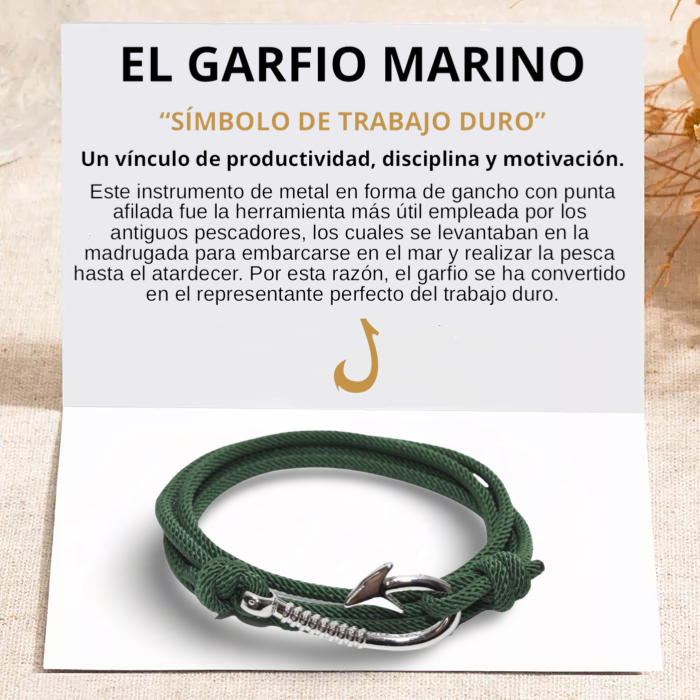 PULSERA GARFIO "PALM GREEN"