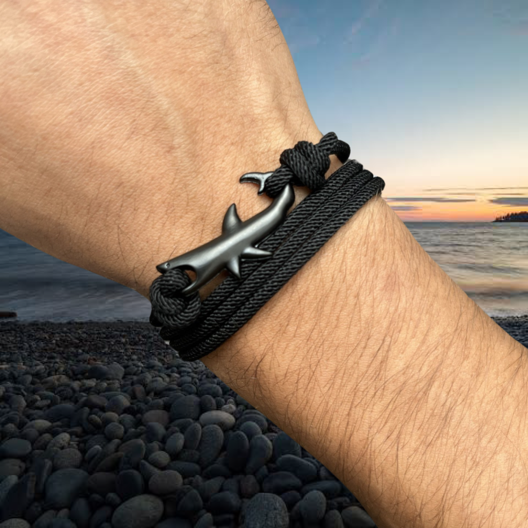PULSERA TIBURÓN "BLACK PEARL"