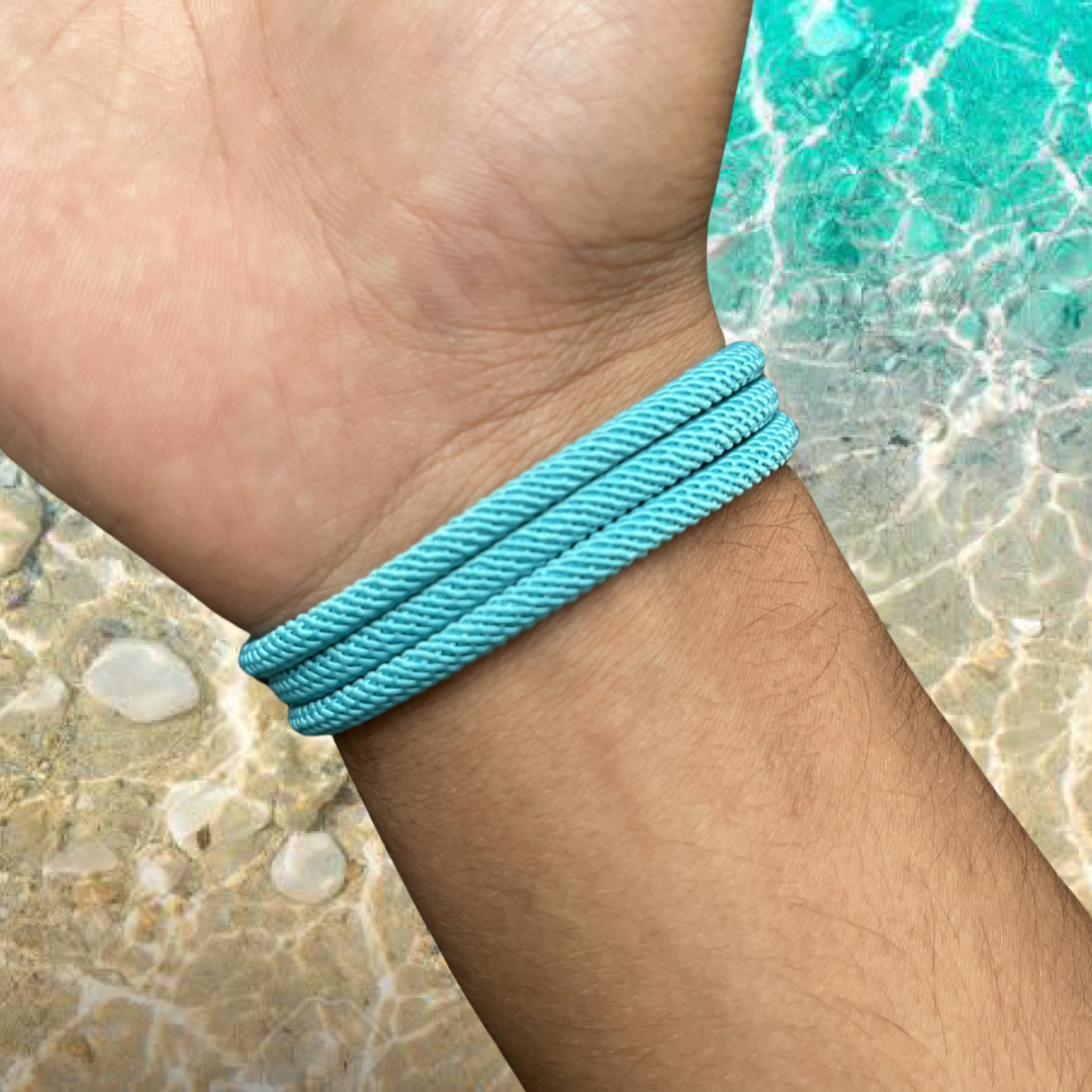 PULSERA MANTARRAYA "LIGHT BLUE SKY"