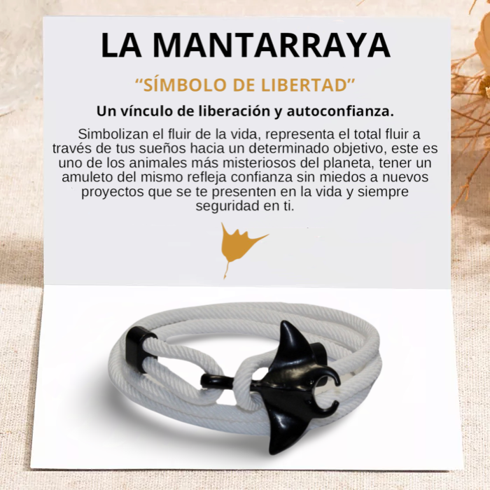 PULSERA MANTARRAYA "WHITE SALT"