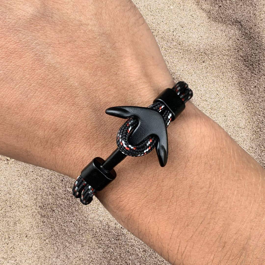 PULSERA ANCLA MARINA "DARK SEA"