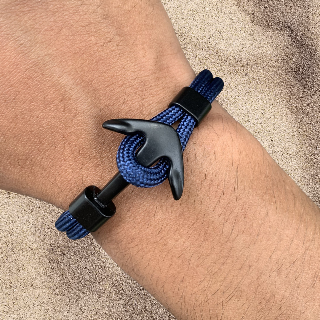 PULSERA ANCLA MARINA "NAVY BLUE OCEAN"