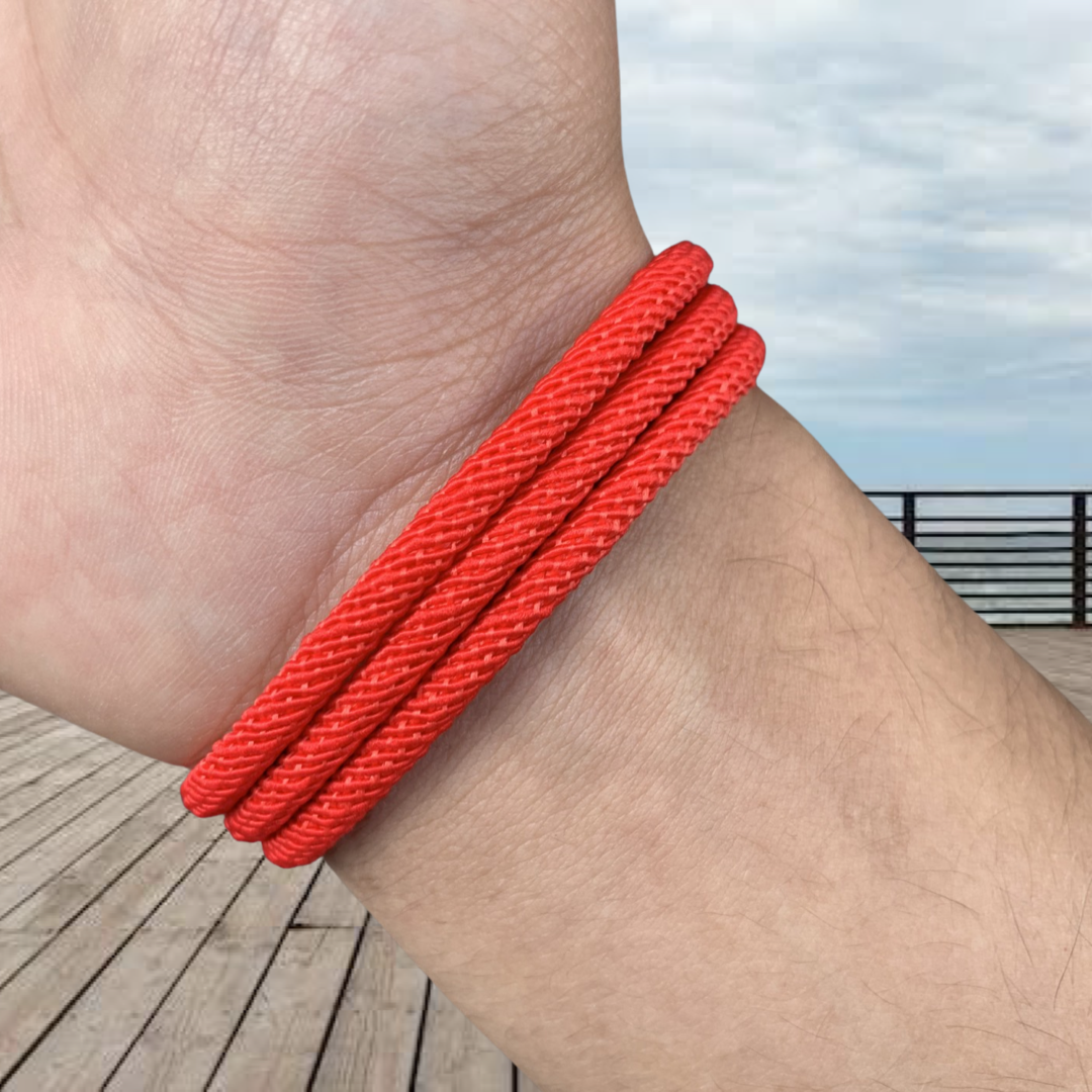 PULSERA COLA DE BALLENA "RED PASSION"