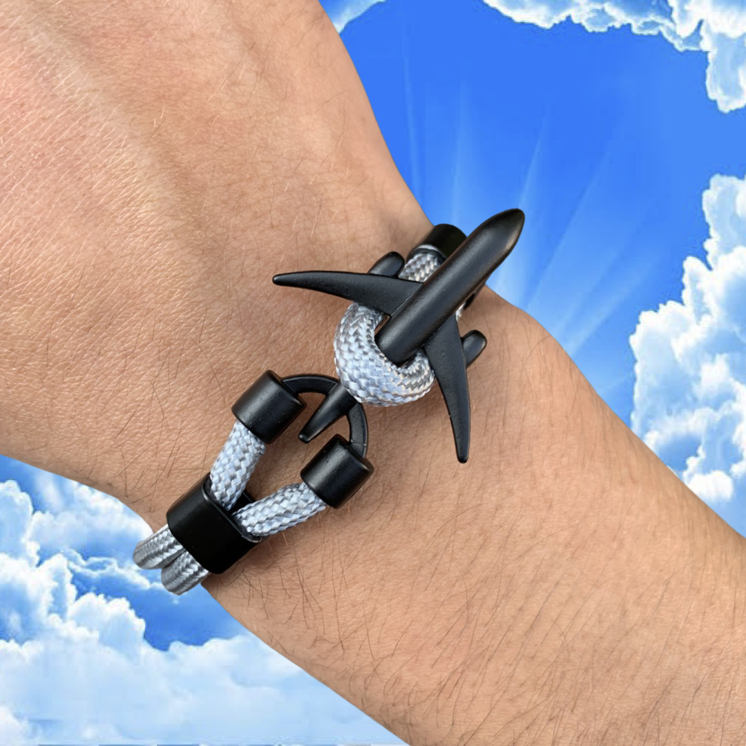 PULSERA AVIÓN "GRAY CHILL"