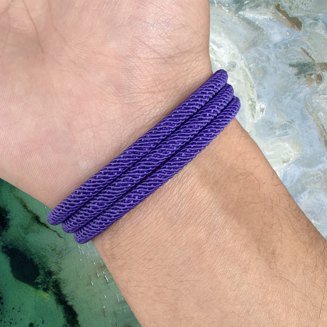 PULSERA TORTUGA "PURPLE RAIN"