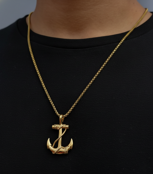 COLLAR DE ANCLA PREMIUM (ORO)