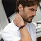 PULSERA AVIÓN "BURGUNDY"