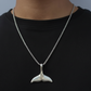 COLLAR DE COLA DE BALLENA(PLATA)