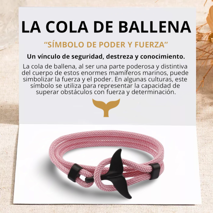 PULSERA COLA DE BALLENA "PINK DREAMS"