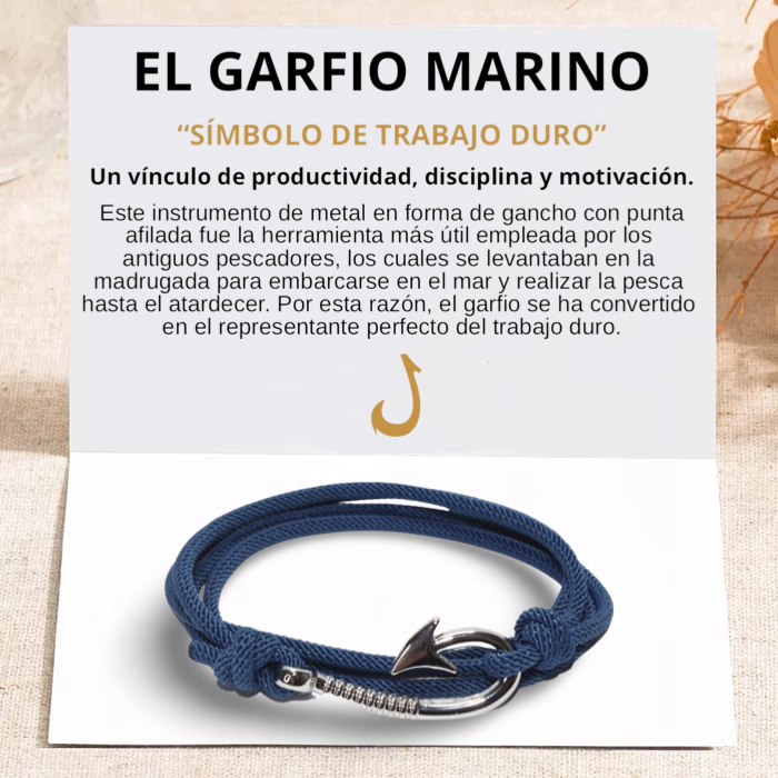 PULSERA GARFIO "BLUE LAGOON"