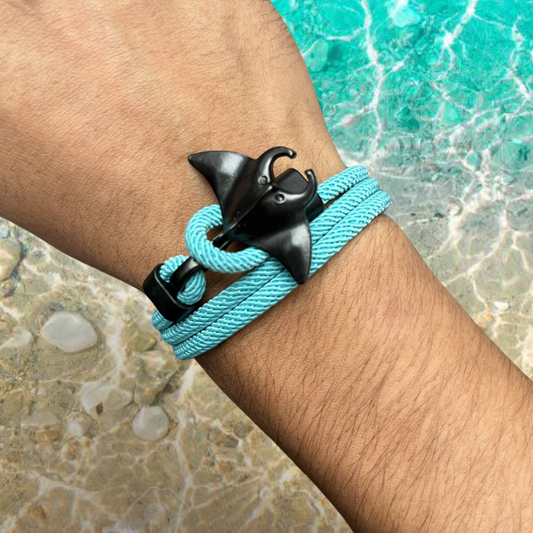 PULSERA MANTARRAYA "LIGHT BLUE SKY"