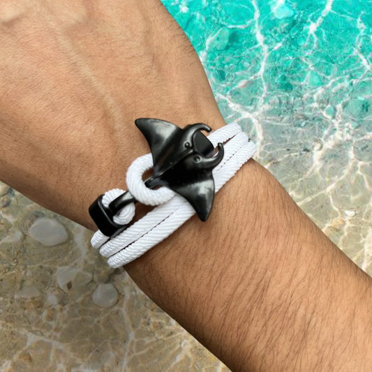 PULSERA MANTARRAYA "WHITE SALT"