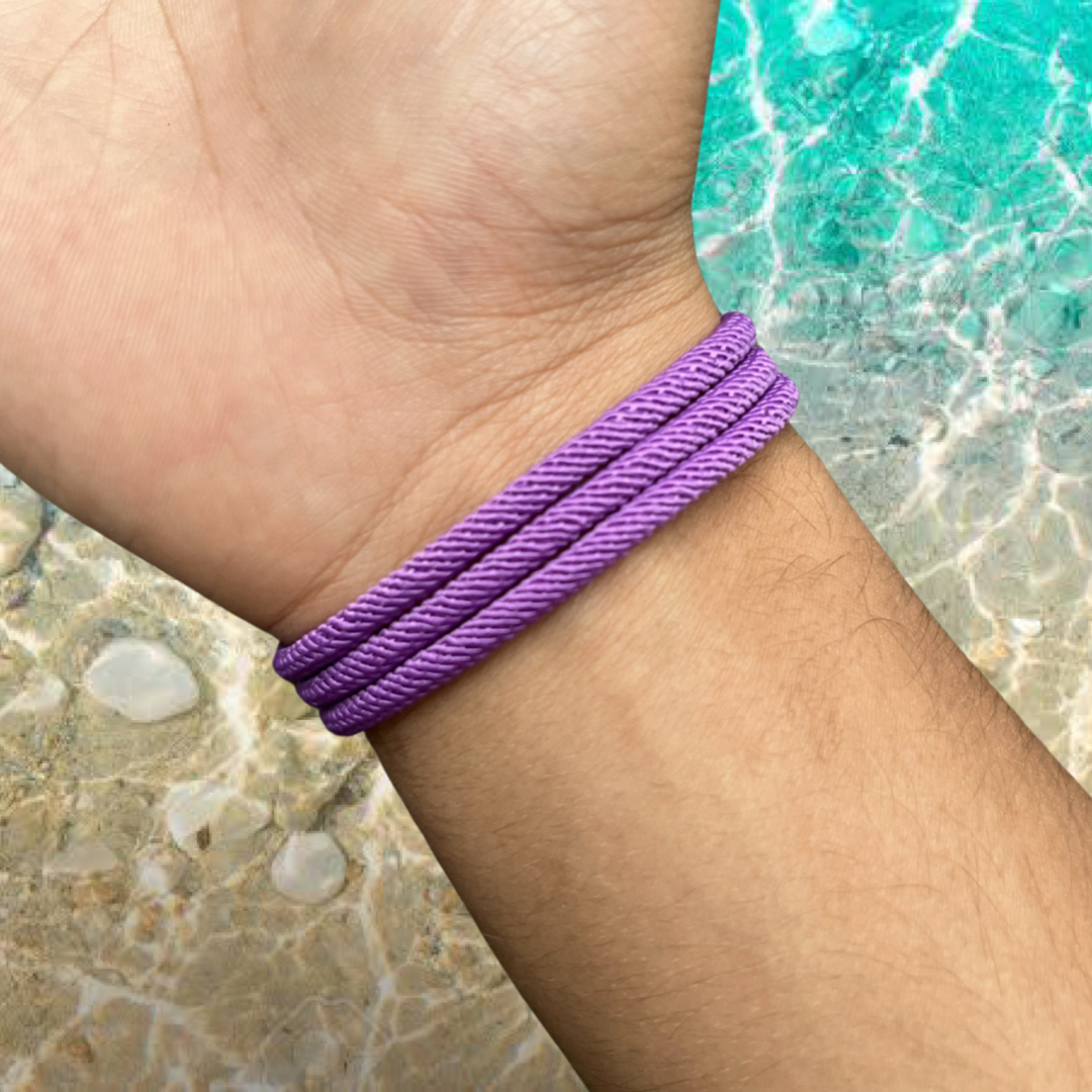 PULSERA MANTARRAYA "VIOLET SKY"