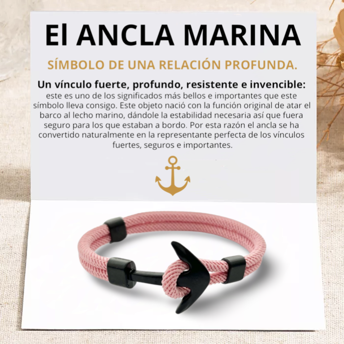PULSERA ANCLA MARINA "PINK DREAMS"