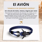 PULSERA AVIÓN "NAVY BLUE OCEAN"