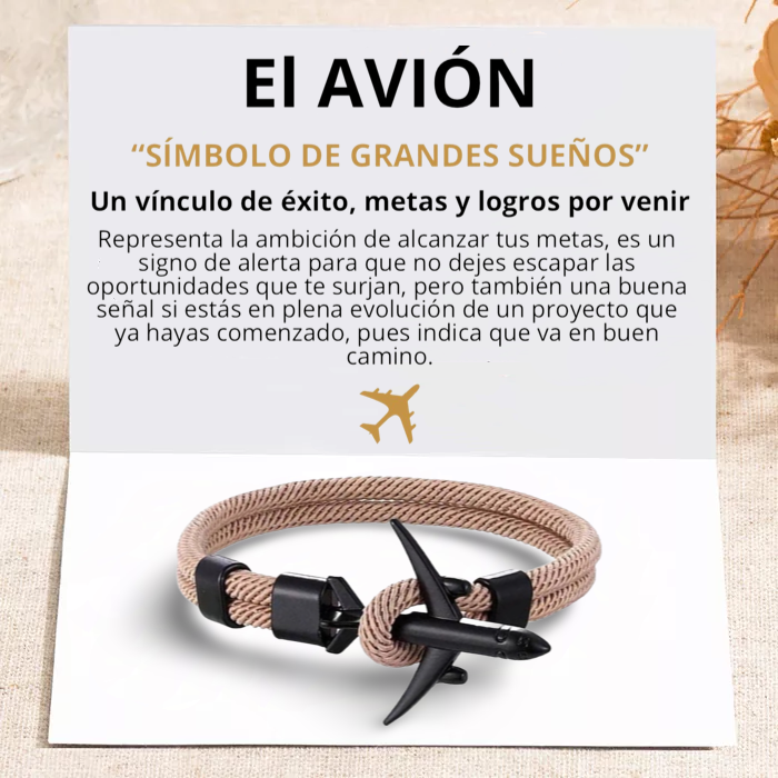 PULSERA AVIÓN "KHAKI SAND"