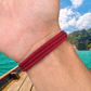 PULSERA PULPO "BURGUNDY"