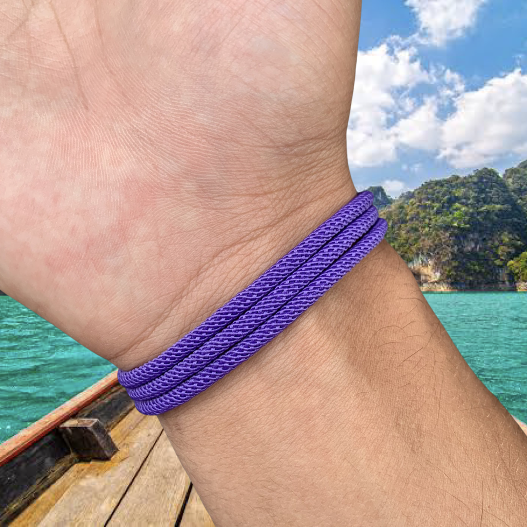 PULSERA PULPO "VIOLET SKY"