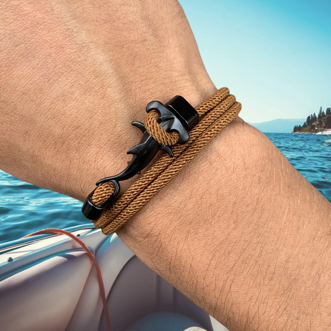 PULSERA TIBURÓN MARTILLO "CHOCOLATE BROWNIE"
