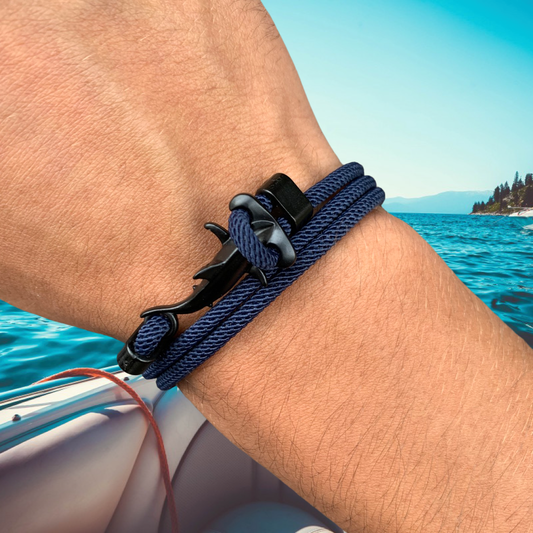 HAMMERHEAD NAUTICAL BRACELET "NAVY BLUE OCEAN"
