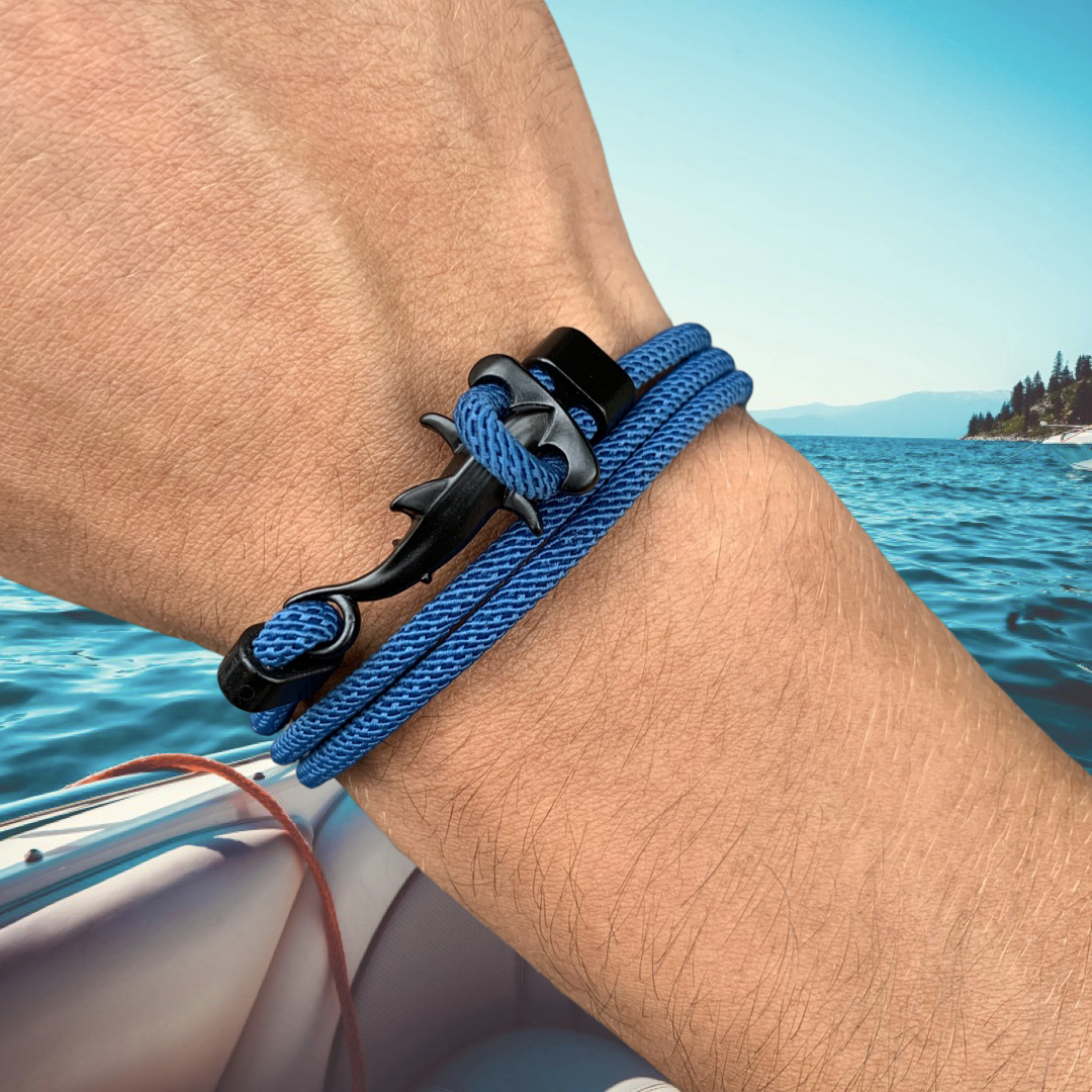 PULSERA TIBURÓN MARTILLO "BLUE LAGOON"