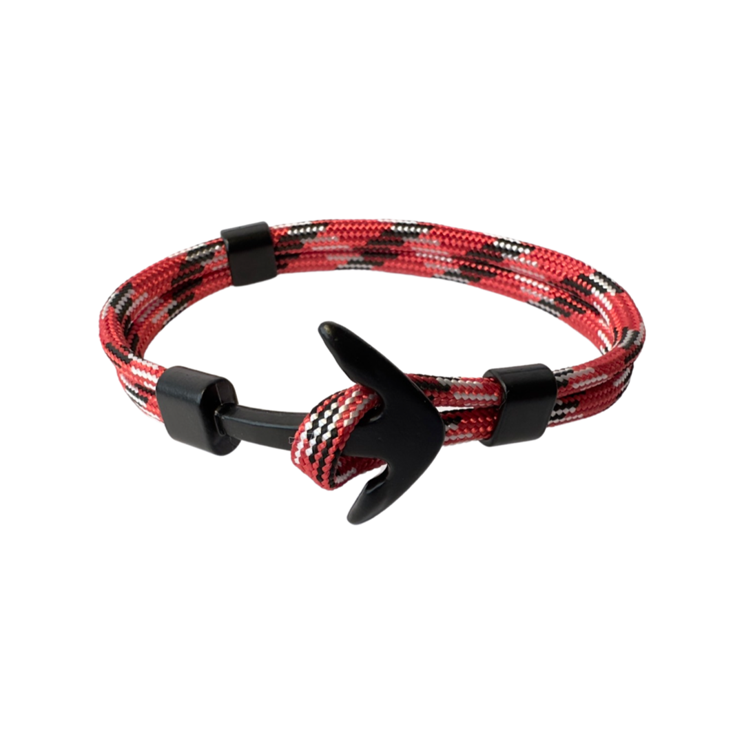 PULSERA ANCLA MARINA "RED PIRANHA"
