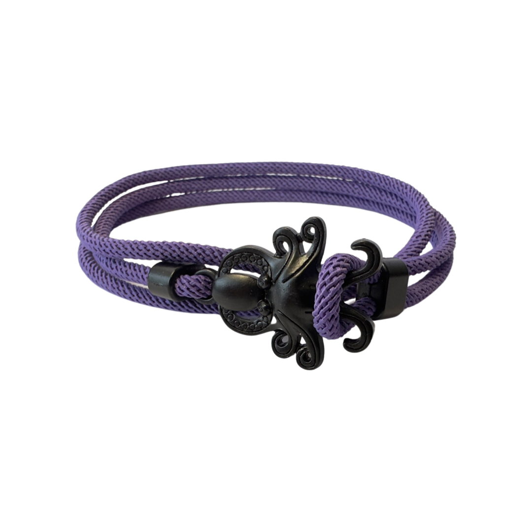 PULSERA PULPO "VIOLET SKY"