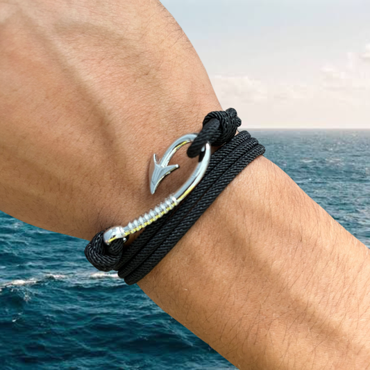 PULSERA GARFIO "BLACK PEARL"