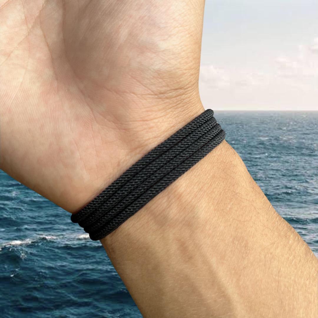 PULSERA GARFIO "BLACK PEARL"