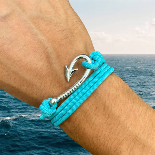 PULSERA GARFIO "LIGHT BLUE SKY"