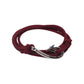 PULSERA GARFIO "BURGUNDY"
