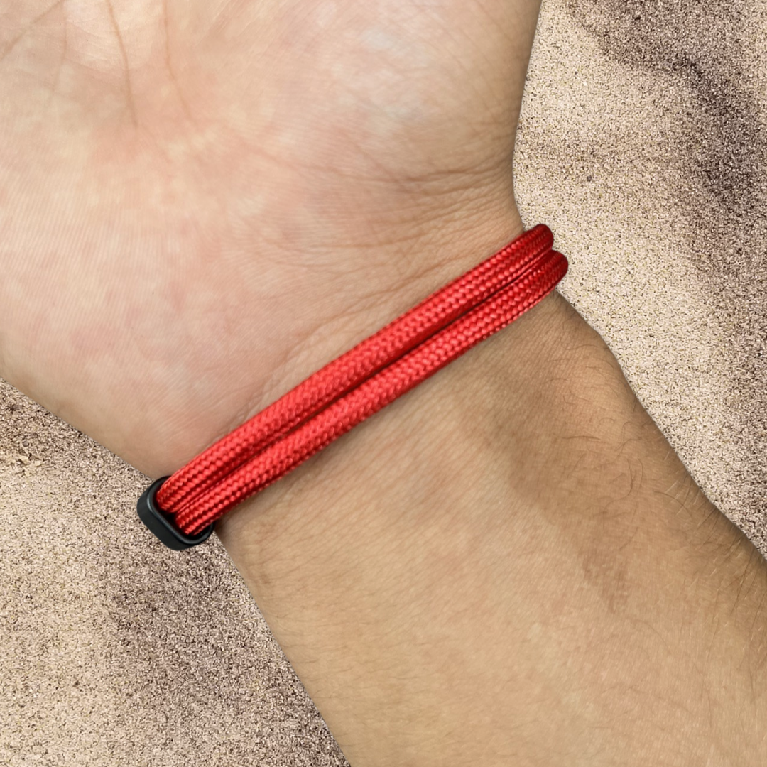 PULSERA ANCLA MARINA "RED PASSION"