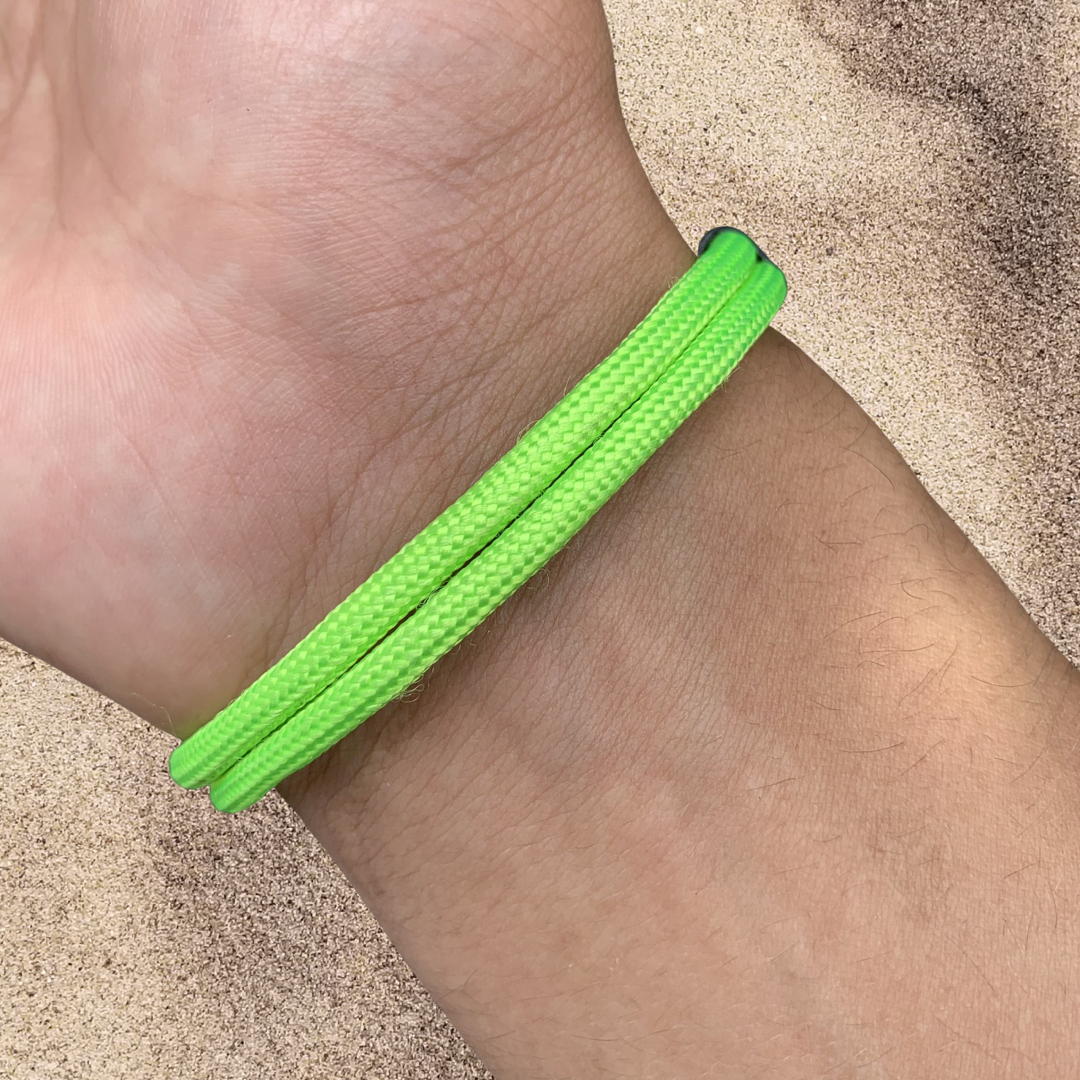 PULSERA ANCLA MARINA "LEMON LIME"