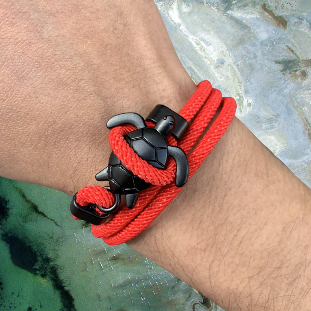 PULSERA TORTUGA "RED PASSION"