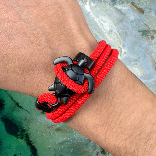 PULSERA TORTUGA "RED PASSION"