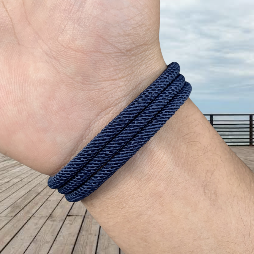 PULSERA COLA DE BALLENA "NAVY BLUE OCEAN"