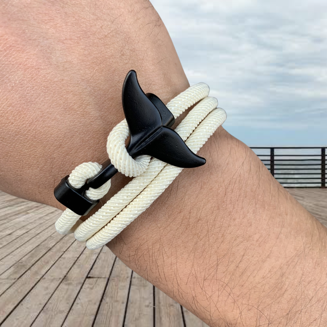 PULSERA COLA DE BALLENA "WHITE CORAL"