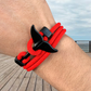 PULSERA COLA DE BALLENA "RED PASSION"