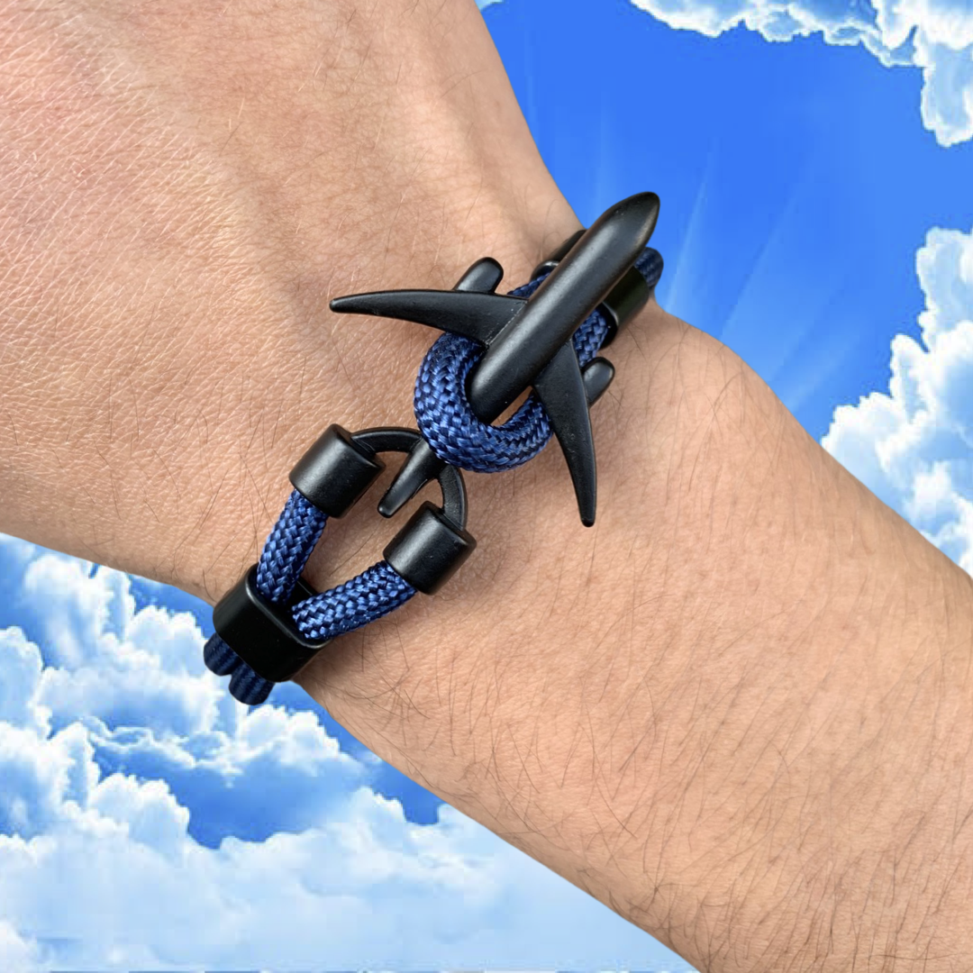 PULSERA AVIÓN "NAVY BLUE OCEAN"