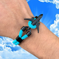 PULSERA AVIÓN "LIGHT BLUE SKY"