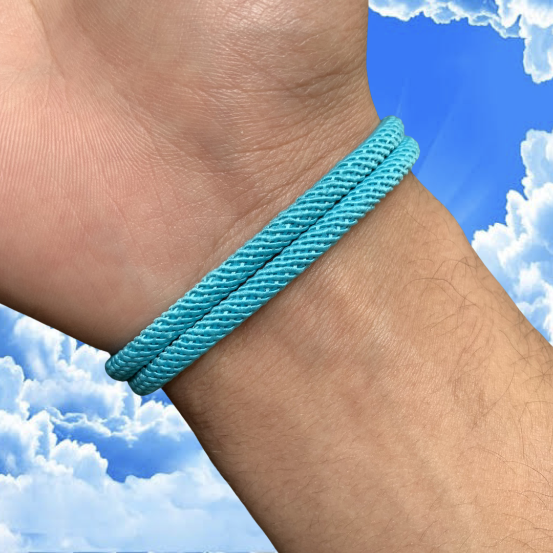 PULSERA AVIÓN "LIGHT BLUE SKY"