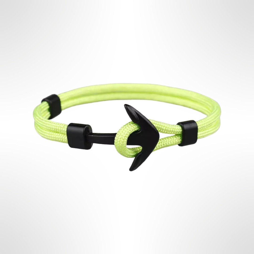 PULSERA ANCLA MARINA "LEMON LIME"