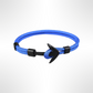 PULSERA ANCLA MARINA "BLUE WAVES"