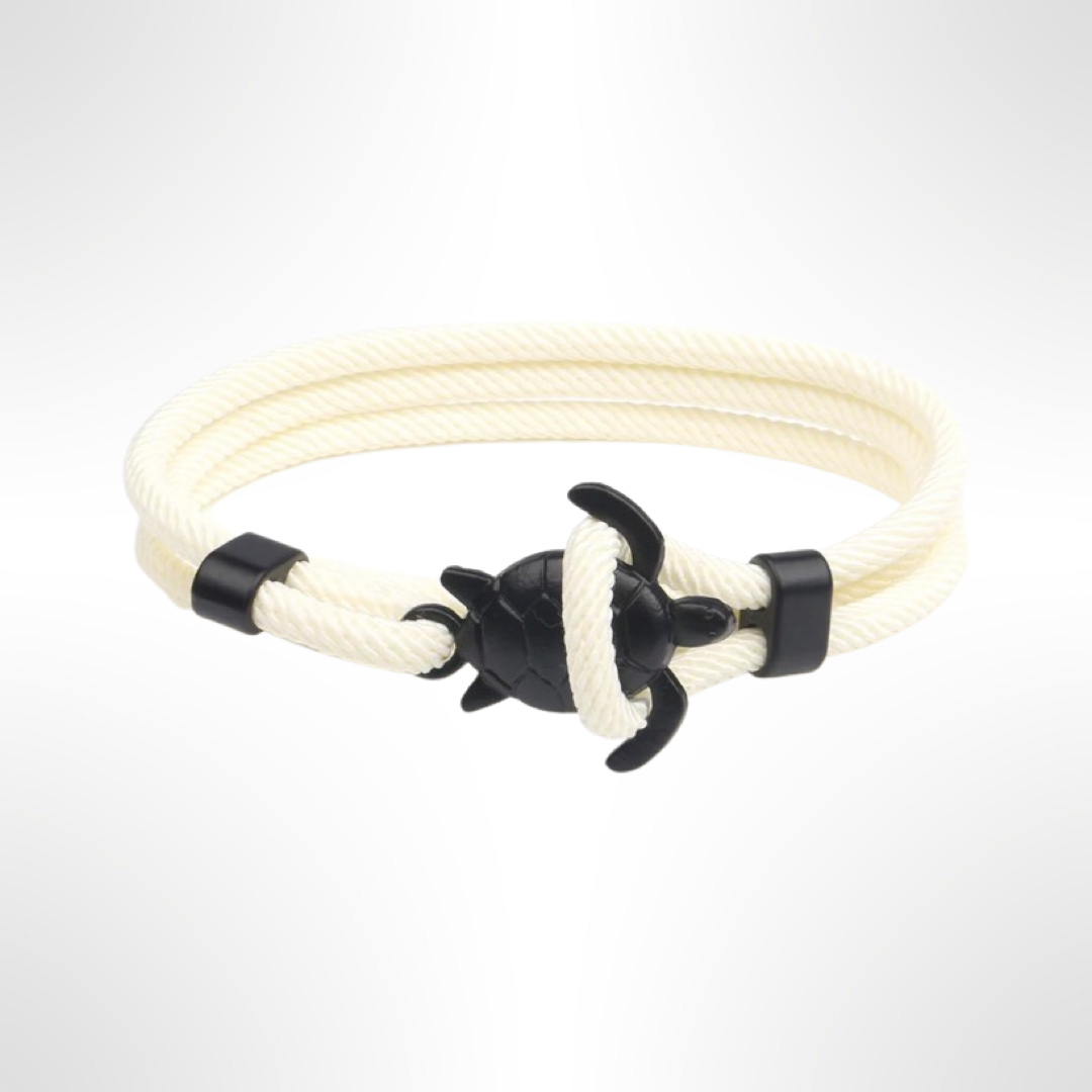 PULSERA TORTUGA "WHITE CORAL"