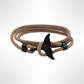 PULSERA COLA DE BALLENA "KHAKI SAND"