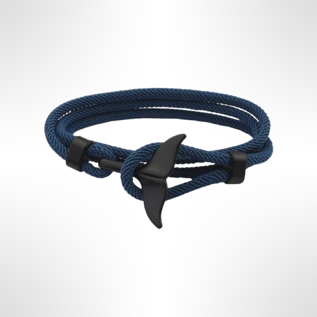 PULSERA COLA DE BALLENA "NAVY BLUE OCEAN"