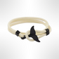 PULSERA COLA DE BALLENA "WHITE CORAL"