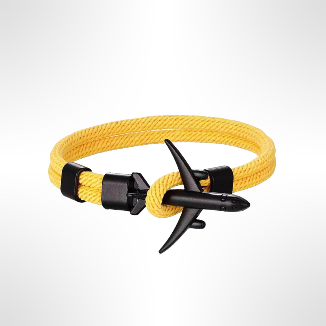 PULSERA AVIÓN "GOLDEN SUN"