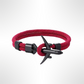 PULSERA AVIÓN "BURGUNDY"